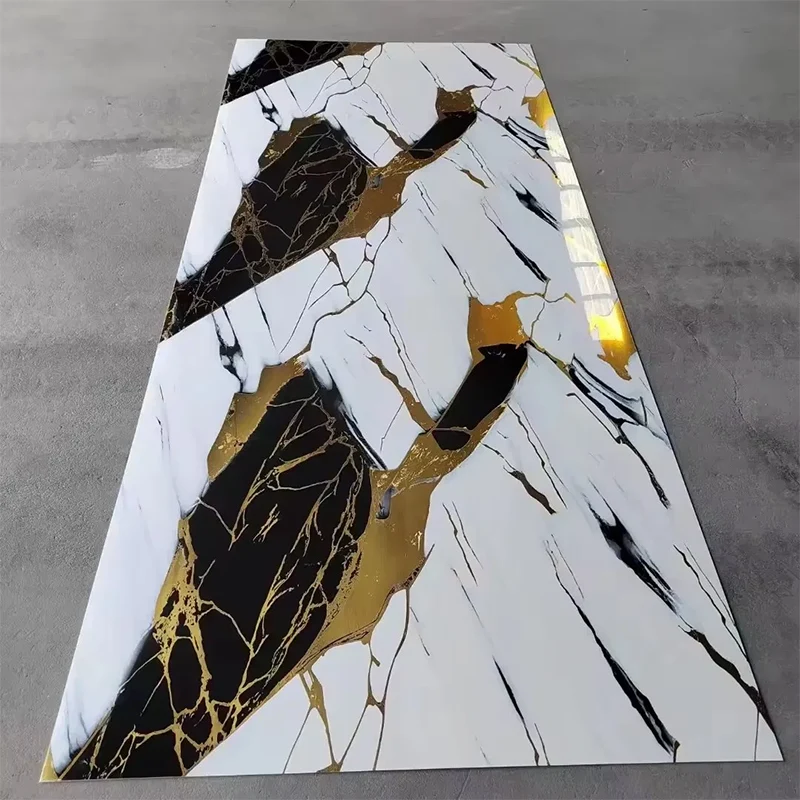 Flexibel komposit PVC marmorväggpaneler